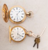 E J Dent, London an 18ct gold pocket watch