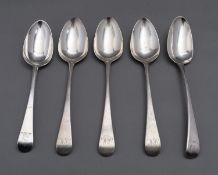 A set of three Old English pattern tablespoons by Thomas Northcote, London 1789,