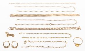 A mixed group of jewellery,