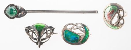 A group of Art Nouveau jewellery,