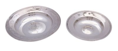 An Elizabeth II silver presentation dish by John Henry Odell, London 1968,