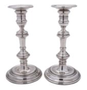 A pair of Elizabeth II silver candlesticks by William Comyns & Sons Ltd, London 1958,