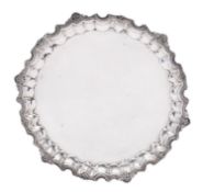 A late 20th century Egyptian silver tray, after 1967, .