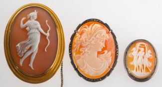 A group of three cameos,