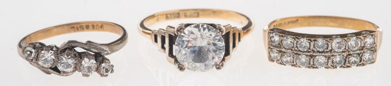 A group of three rings,