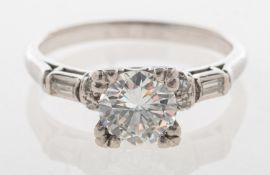 An Art Deco style diamond ring,