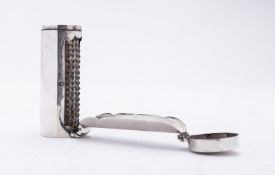 A 19th Dutch silver nutmeg grater marked on the cover fineness .