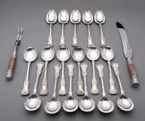 A George V mahogany canteen table,