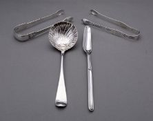 A George III silver marrow scoop by George Smith (III) & William Fearn, London 1793, 20.5cm. (8ins.