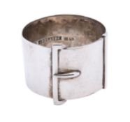 A Victorian Australian silver napkin ring by J.M. Wendt, Adelaide