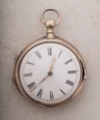 Ralph Banks, Plymouth Dock a Georgian silver fusee pocket watch