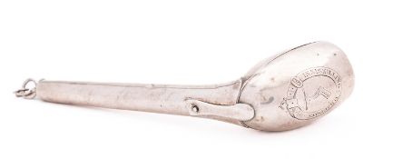 A Victorian Scottish silver pipe case possibly by John Sanderson & So, Edinburgh after 1877,