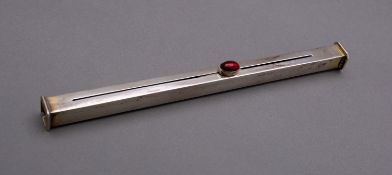 A George V silver sealing wax case by W.H, London 1924,