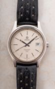 Omega Seamaster Cosmic 2000 a gentleman's stainless-steel wristwatch the dial having raised baton
