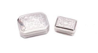 A small George IV silver vinaigrette by John Bettridge Birmingham 1822,