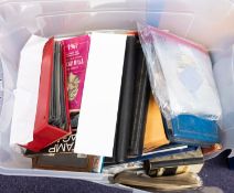 An accumulation of stamps and covers in albums and loose in a large plastic crate with Great