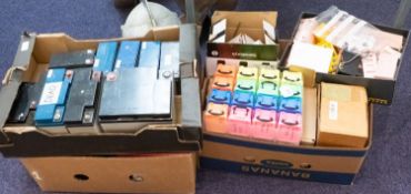 A collection of model boating fixtures and fittings.