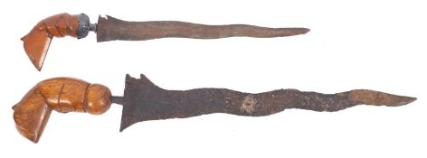 Two early 20th century Kris daggers.