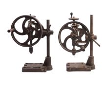 Two Mancuna A2X hand operated pillar drills.