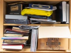 The balance of a collection of stamps in albums, stockbooks and loose with Coin covers,