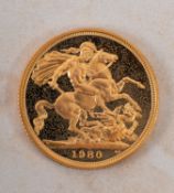 A 1980 Proof Sovereign.