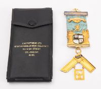 A 15ct gold and enamel Masonic jewel for Lord Charles Beresford Lodge, No.