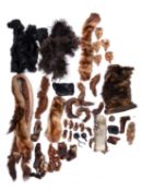 A collection of early 20th century fur trim, comprising collars and cuffs etc.
