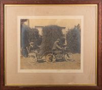 Automobilia: An early 20th Century photograph of a motorcycle - 25.