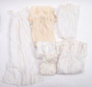 A group of six late 19th/early 20th century christening gowns.