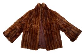 A mid 20th century fur coat by Harvey Williams Ltd, Folkstone.