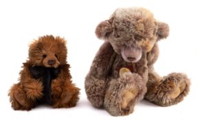 Two Charlie Bear teddy bears. Comprising a William III and a Todd, both unboxed.