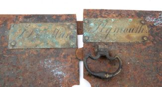 A late 18th/early 19th century iron and brass mechanical spit engine by William Mare,