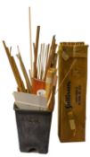 A collection of modelling wood. Comprising strips planks and dowels etc.
