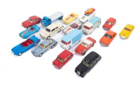 A collection of Corgi diecast vehicles.