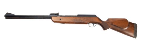 A BSA Superstar underlever air rifle. Serial number RB4343, .