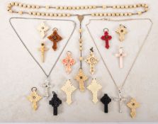 A collection of Stanhopes in the form of crucifixes.