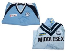 Angus Fraser. A signed Middlesex cricket shirt.