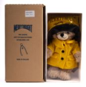 A limited edition Merry Thought Cheeky Rainy Day teddy bear.