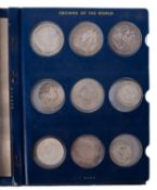 An album containing mainly pre 1947 English coinage.