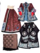 An early 20th century Chinese silk hanfu,