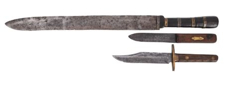 An early 20th century Green River Knife, maker Jonathan Crookes, Sheffield,