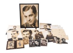 A collection of photographs and ephemera relating to Ramon Navarro.