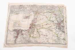 Eight RAF silk maps,