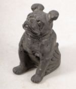 An early 20th century John Hassal pewter propaganda Bulldog.