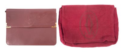 A Must de Cartier Paris leather clutch bag.
