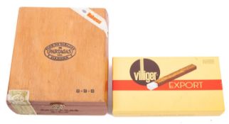 Two boxes of cigars.