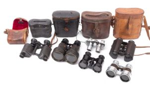 A cased pair of 'Trieder Binocle' binoculars , by G P Goerz, Berlin,