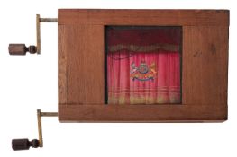 A Curtain Call magic lantern effects slide.