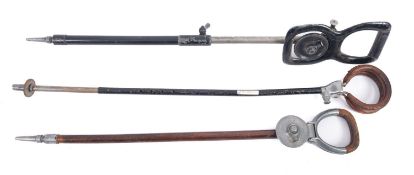 A group of six various vintage shooting sticks (6)