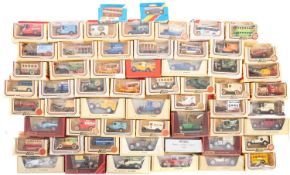 A collection of diecast vehicles.